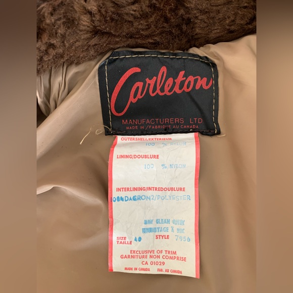 Amazing Brown 70s Ski/Bomber Jacket with Fur Collar - Picture 4 of 4